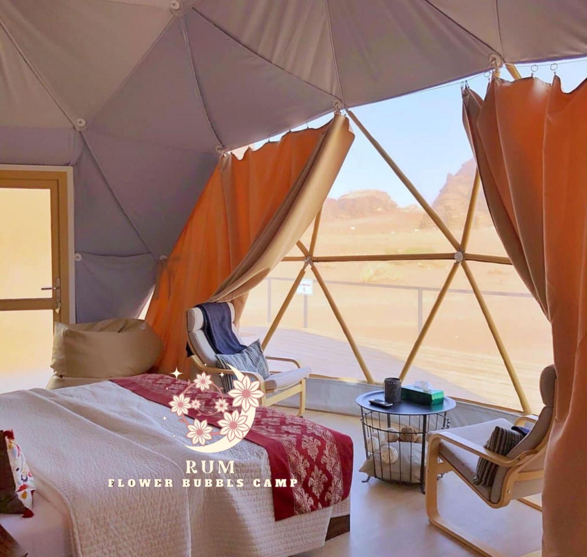 Rum Flower Bubbles Luxury Camp วาดิรัม ภายนอก รูปภาพ